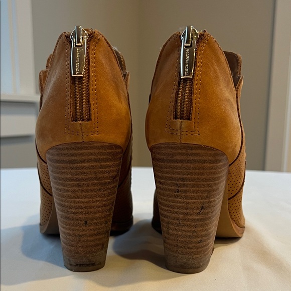 Vince Camuto Tan Perforated Ankle Booties - Picture 3 of 12